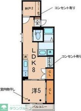 リベレンテ幡ヶ谷の物件間取画像